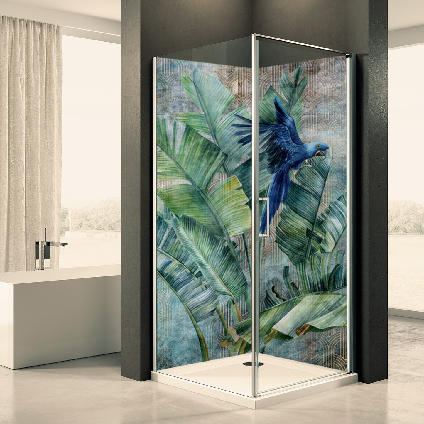 Doucheachterwand Aken Dommotief 0032