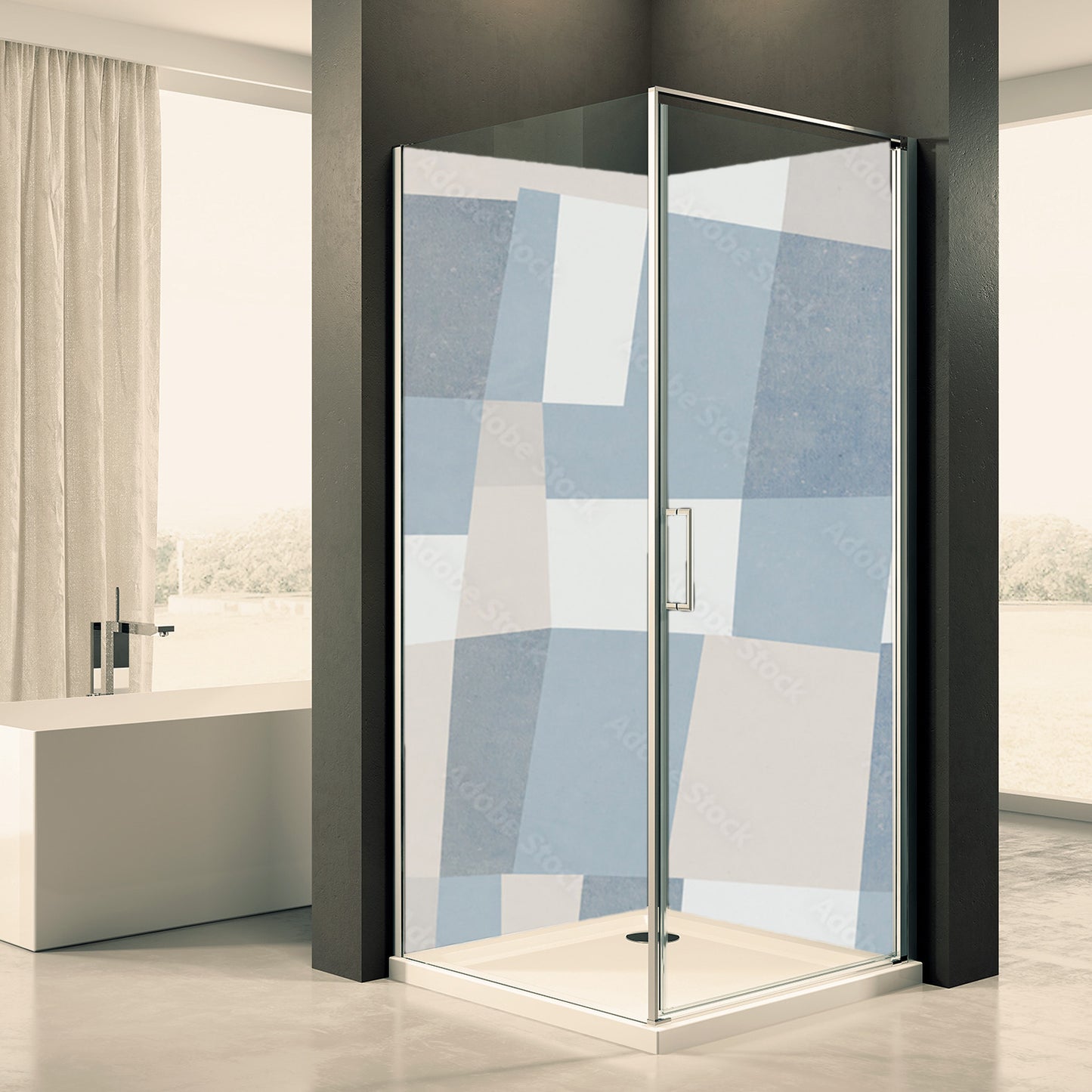 Doucheachterwand Aken Dommotief 0032