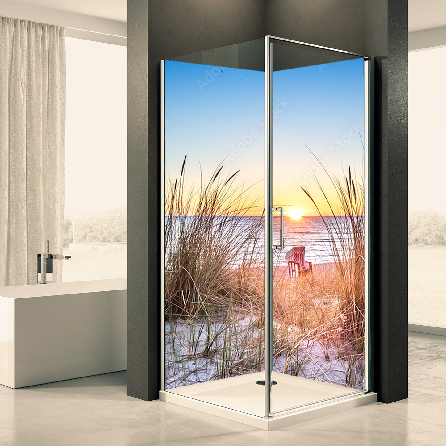 Doucheachterwand Aken Dommotief 0032