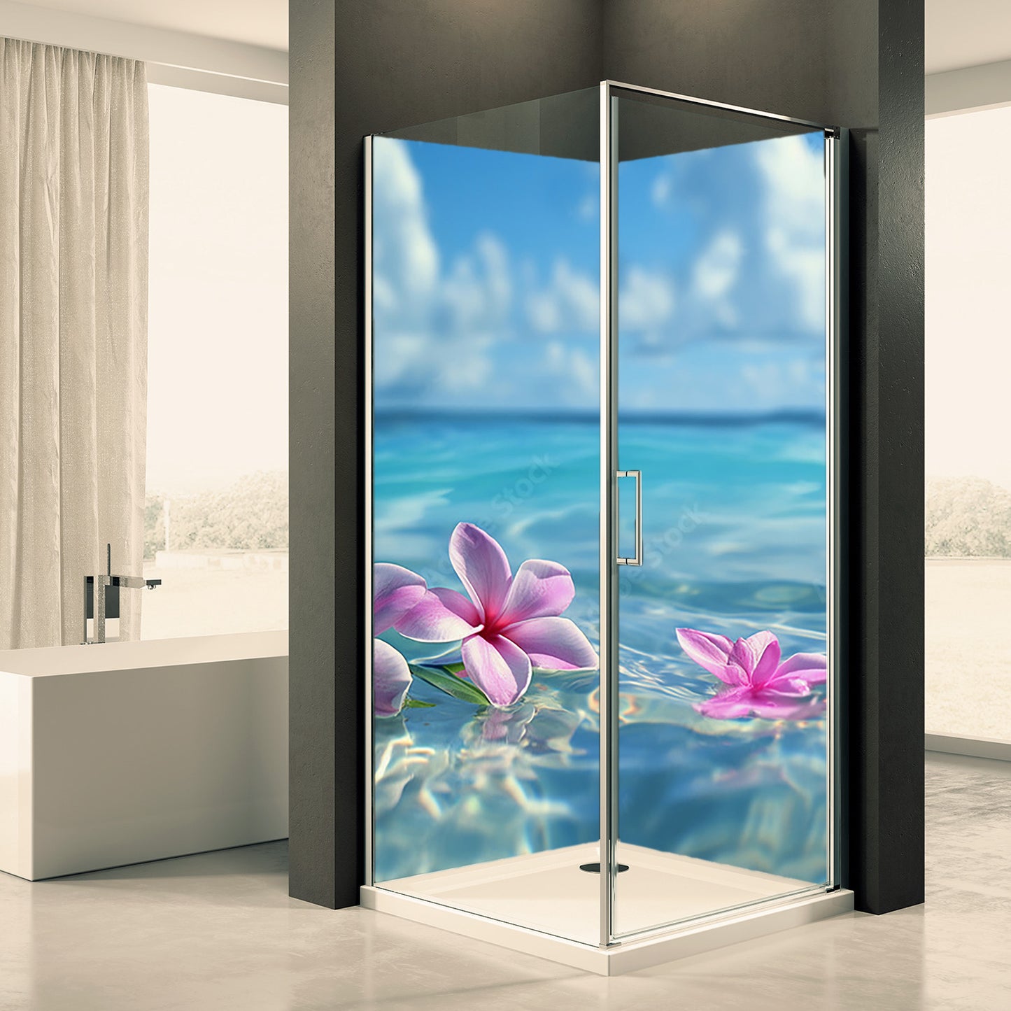 Doucheachterwand Aken Dommotief 0032