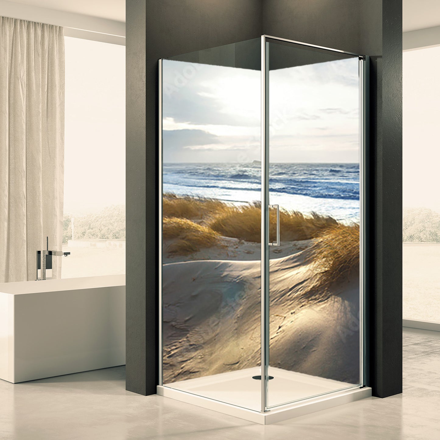 Doucheachterwand Aken Dommotief 0032