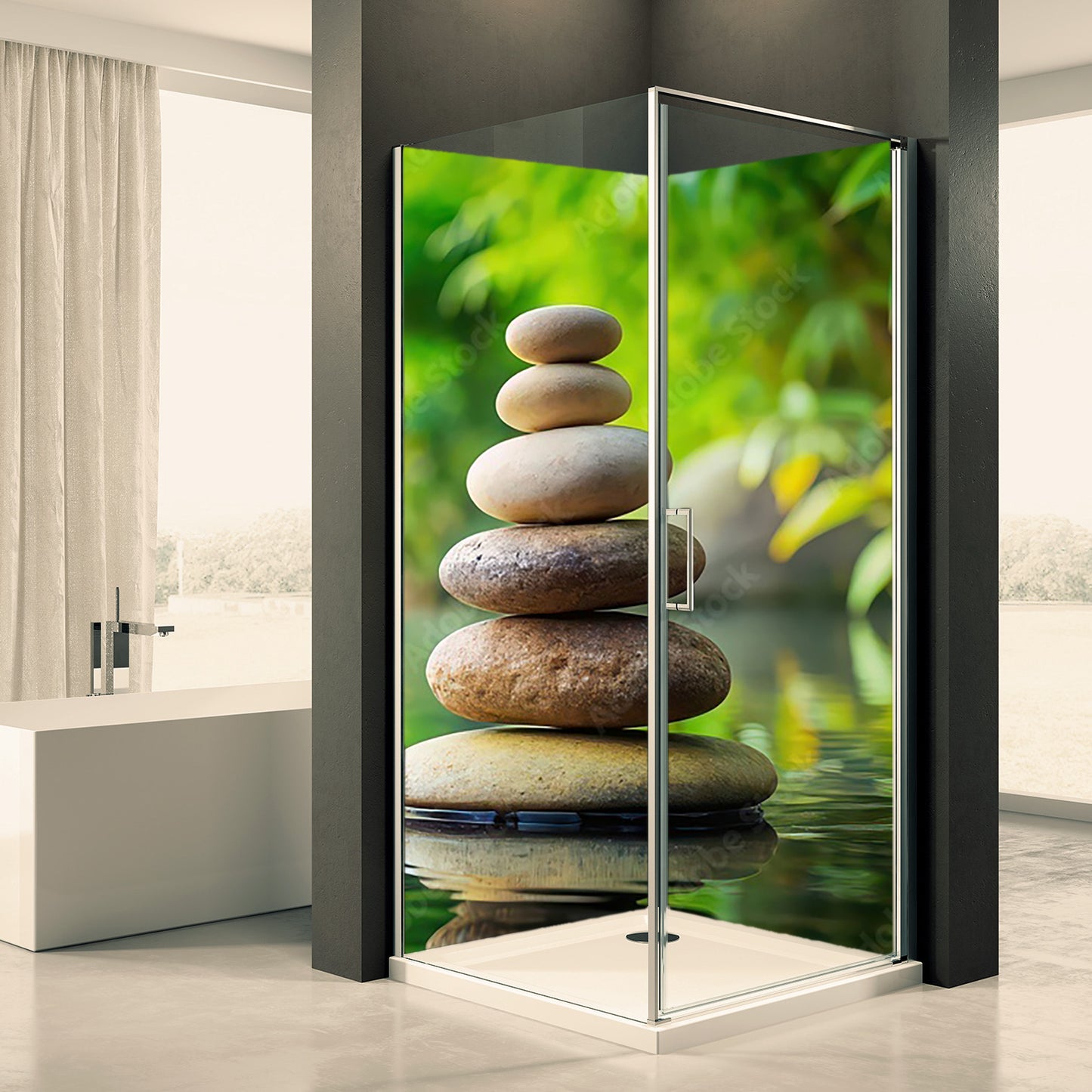 Doucheachterwand Aken Dommotief 0032