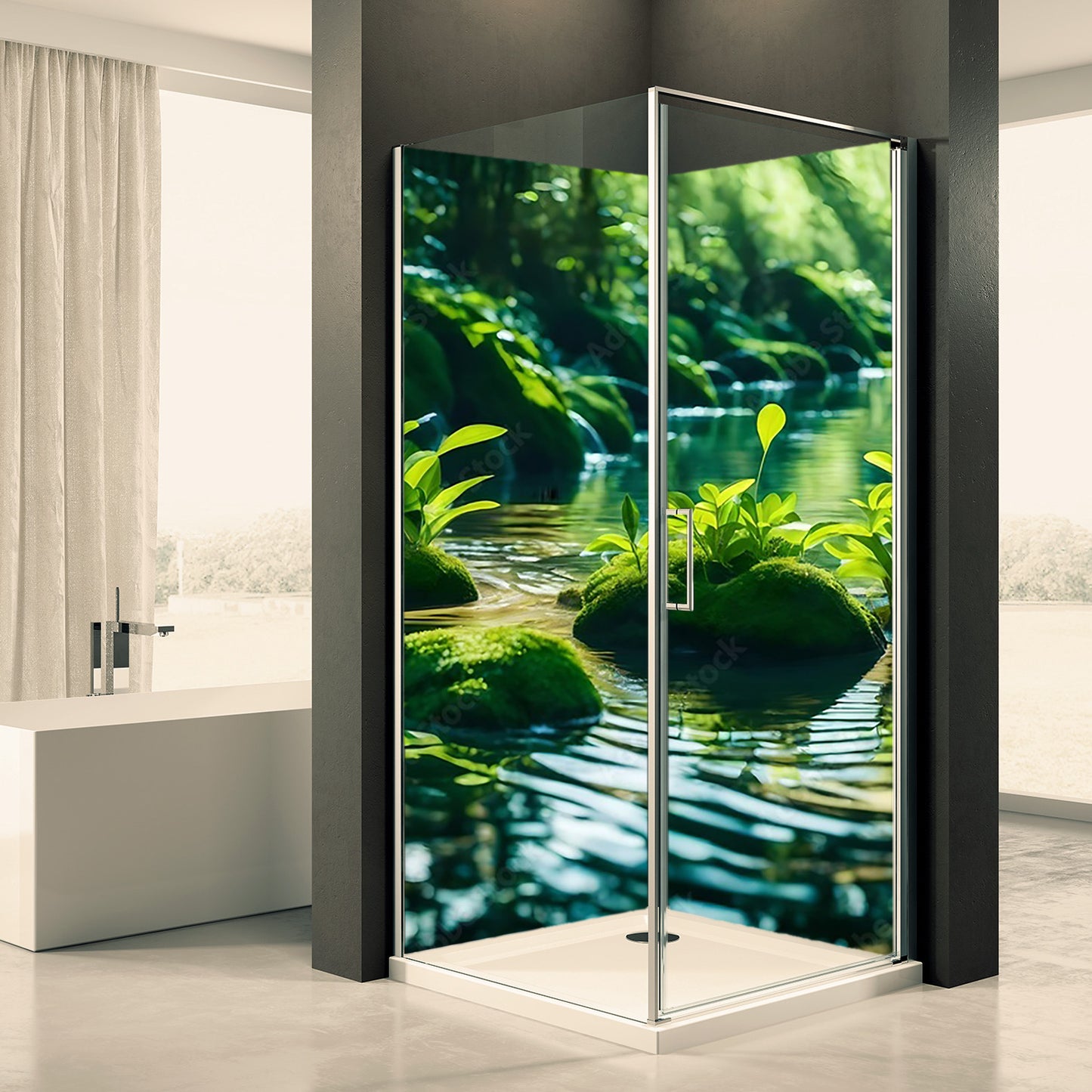 Doucheachterwand Aken Dommotief 0032