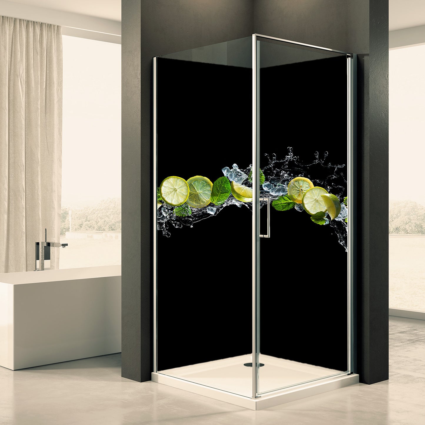 Doucheachterwand Aken Dommotief 0032