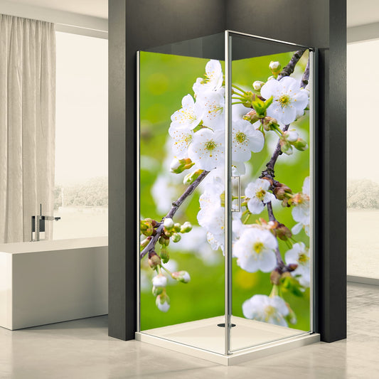 Shower back wall apple blossom 2 motif 0008