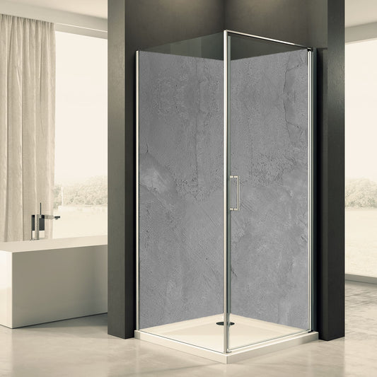 Shower back wall concrete dark motif 0026