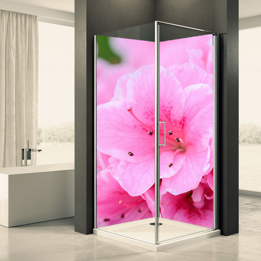 Shower back wall flower motif 0030