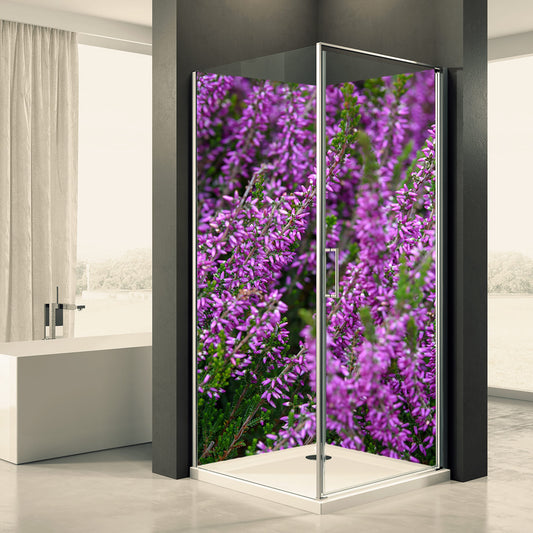 Shower back wall heather blossom motif 0051