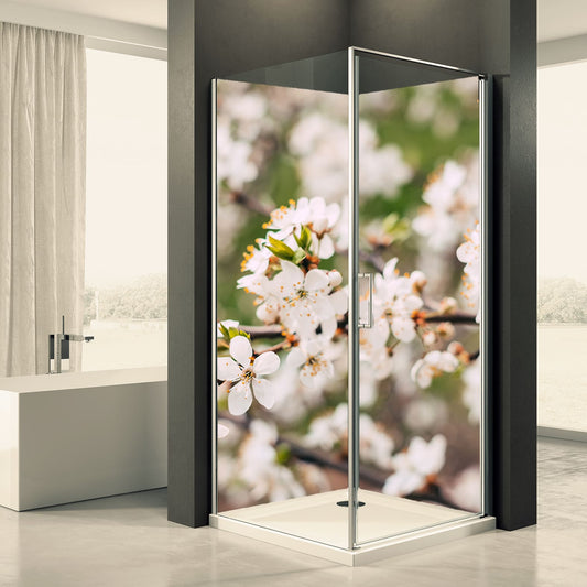 Shower back wall tree blossom 4 motif 0064