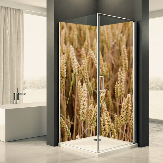 Shower back wall wheat motif 0078