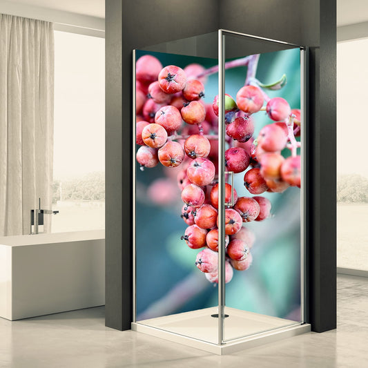 Shower back wall berries motif 0096