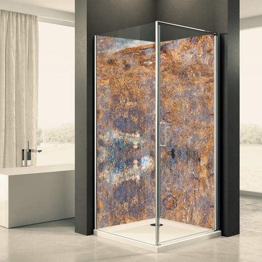 Shower back wall rust 2 motif 0106