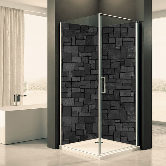 Shower back wall natural stone 4 motif 0286