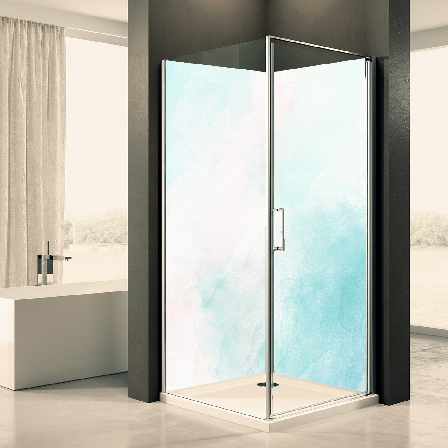 Shower back wall pastel 1 motif 0296