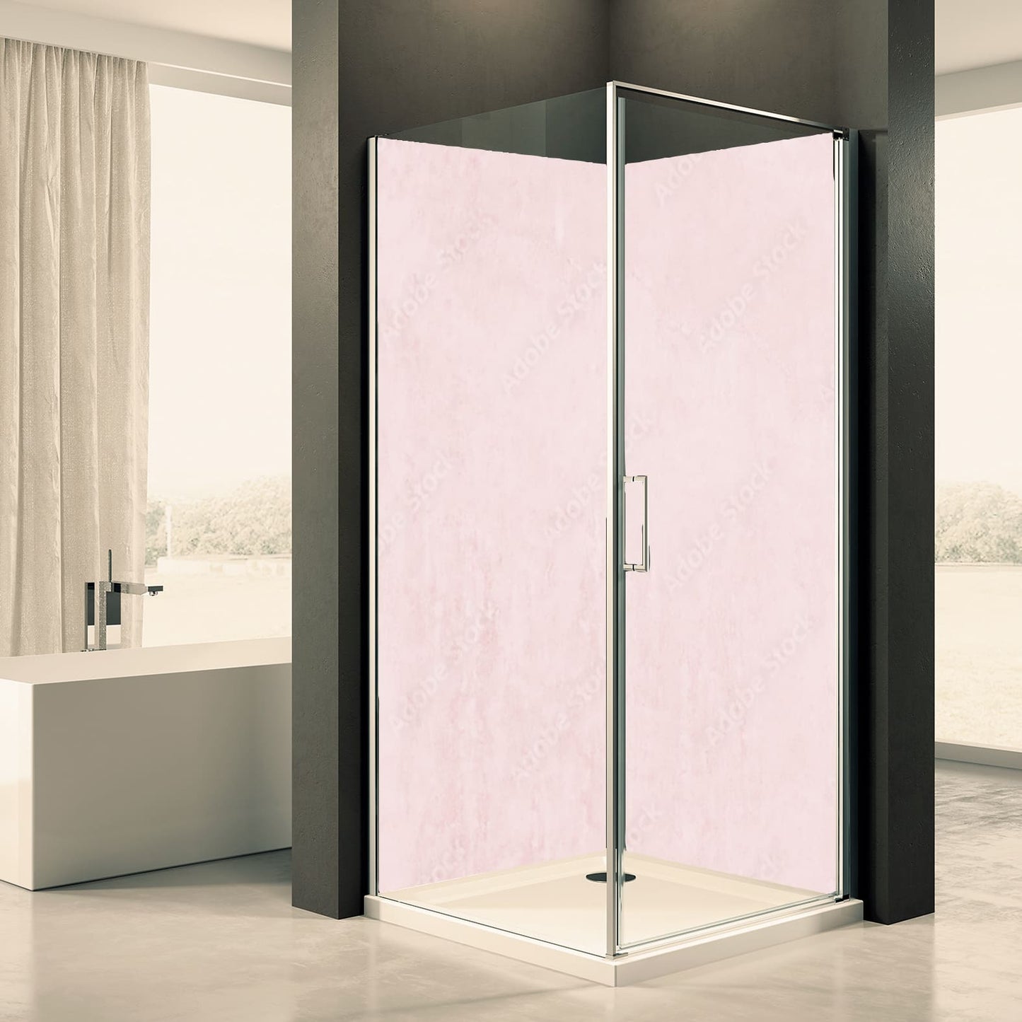 Shower back wall pastel 4 motif 0299