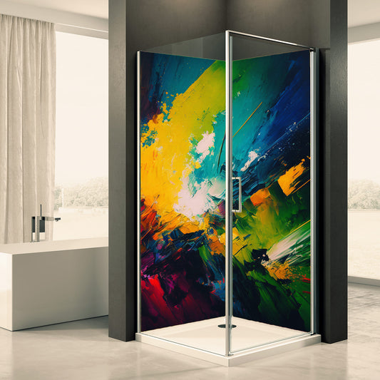 Shower back wall abstract 1 motif 0366