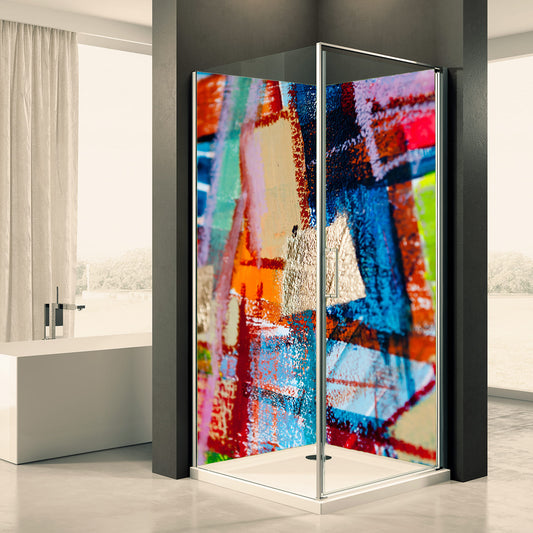 Shower back wall abstract 5 motif 0370