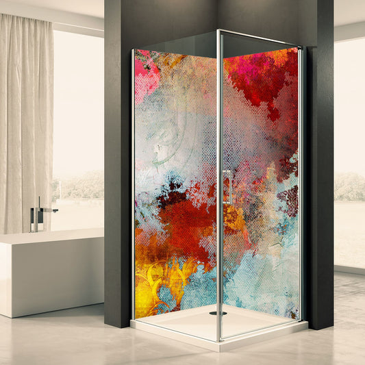 Shower back wall abstract 15 motif 0380