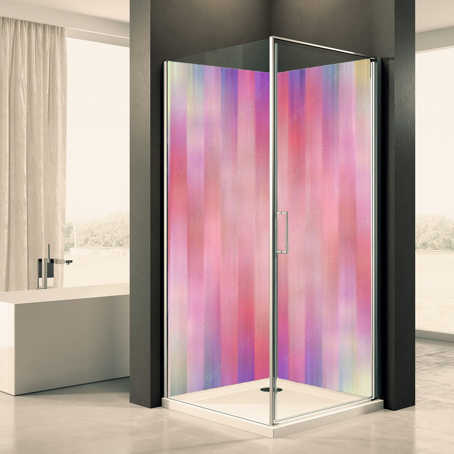 Shower back wall abstract 16 motif 0381