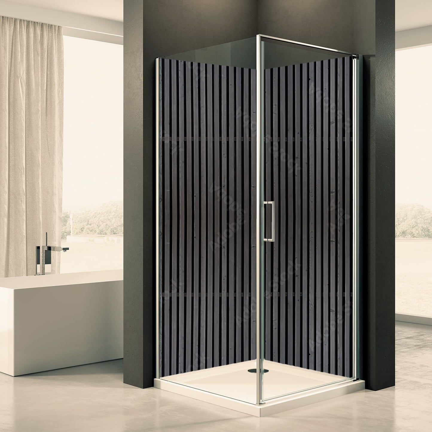 Shower back wall panels 6 motif 0393