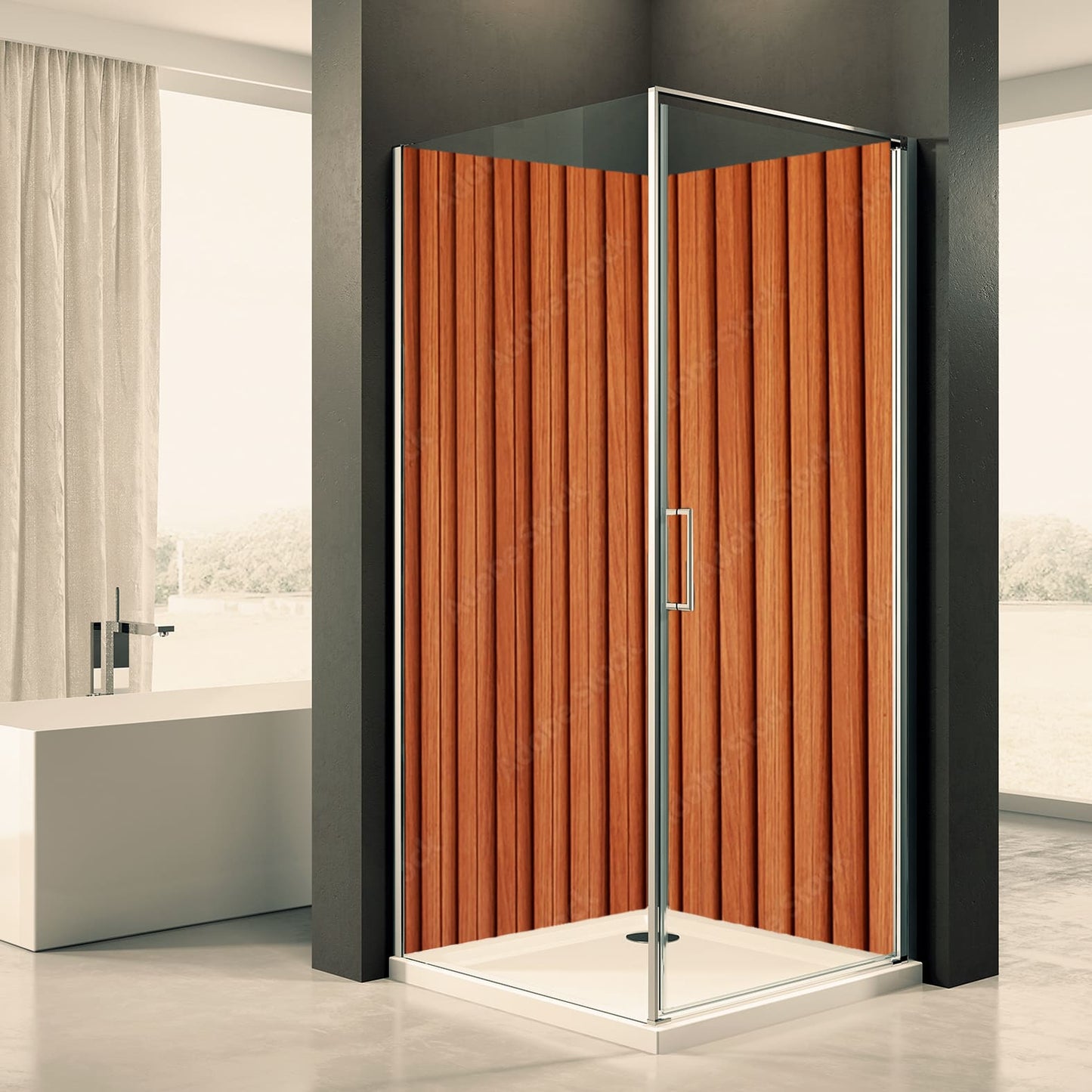 Shower back wall panels 8 motif 0395