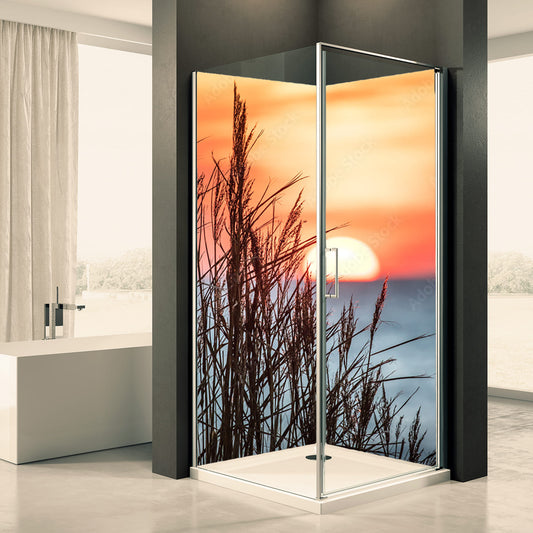 Shower back wall nature sea 6 motif 0415