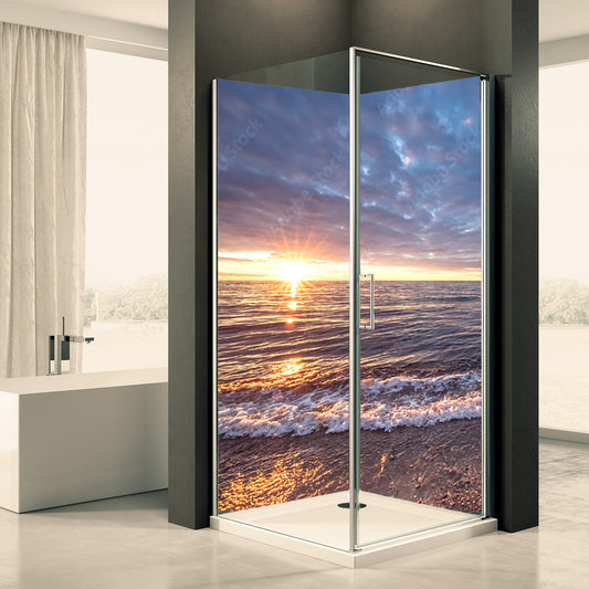 Shower back wall nature sea 8 motif 0417