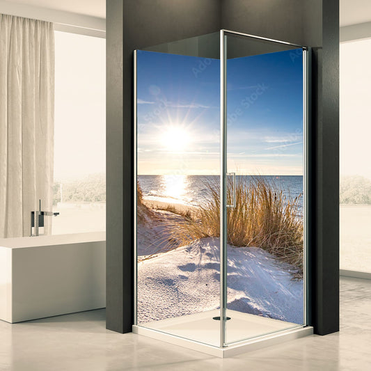 Shower back wall nature sea 16 motif 0425