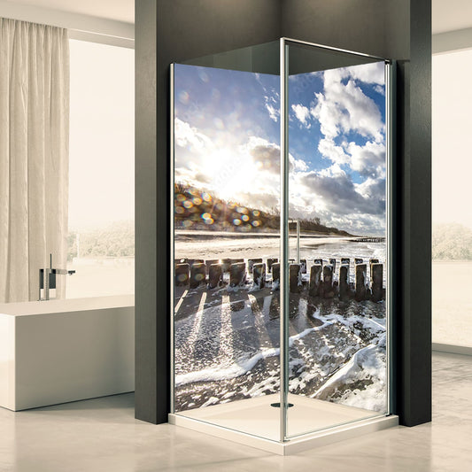 Shower back wall nature sea 22 motif 0431