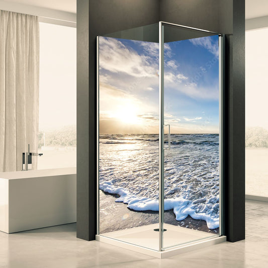 Shower back wall nature sea 24 motif 0433