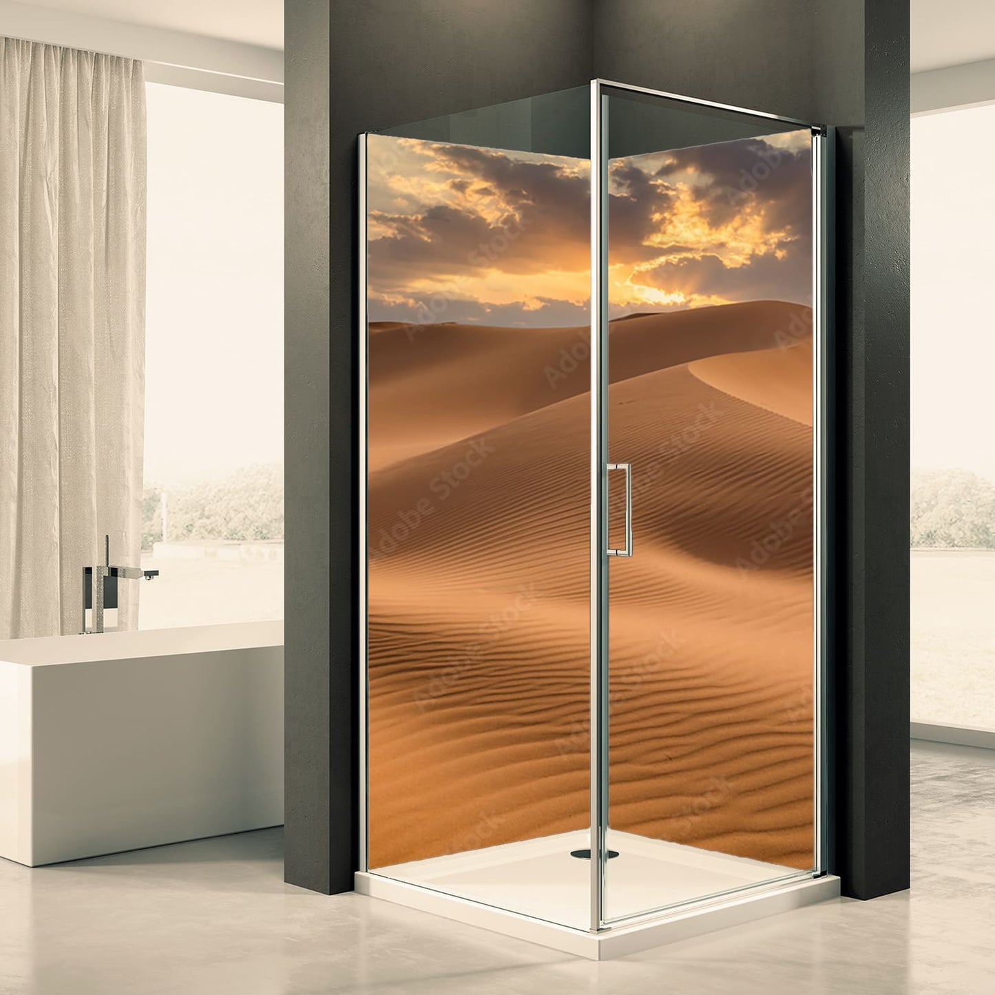 Shower back wall desert 2 motif 0454