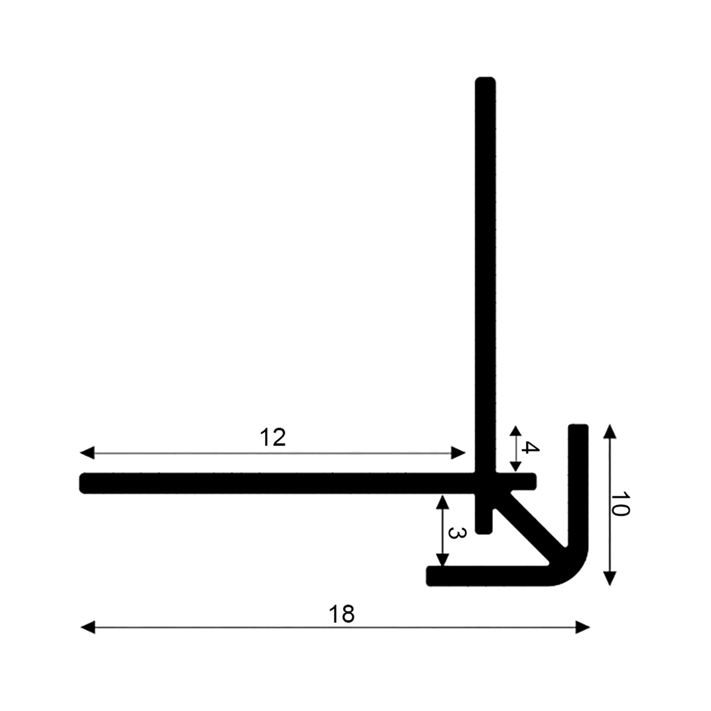 Corner profile outside