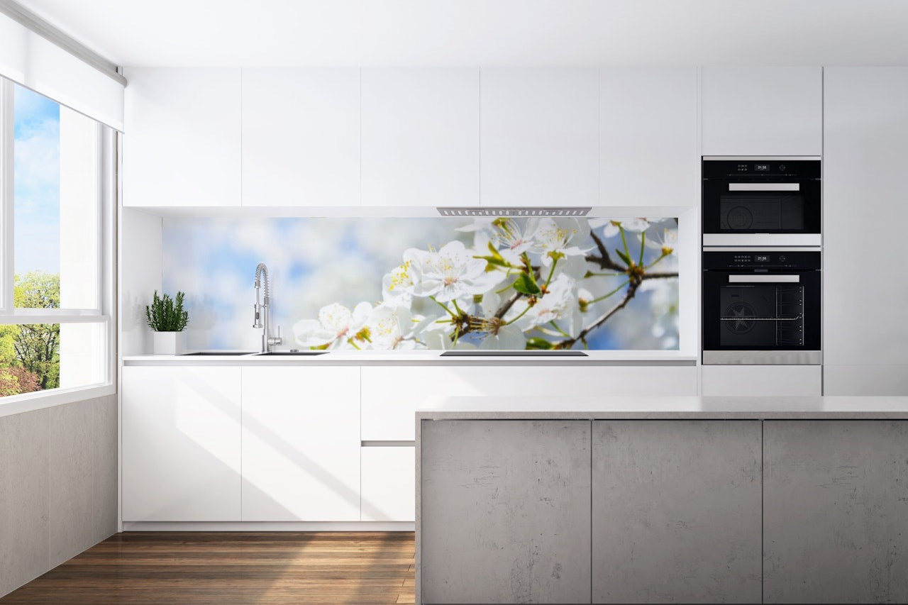 Kitchen back wall flower 2 motif 0039