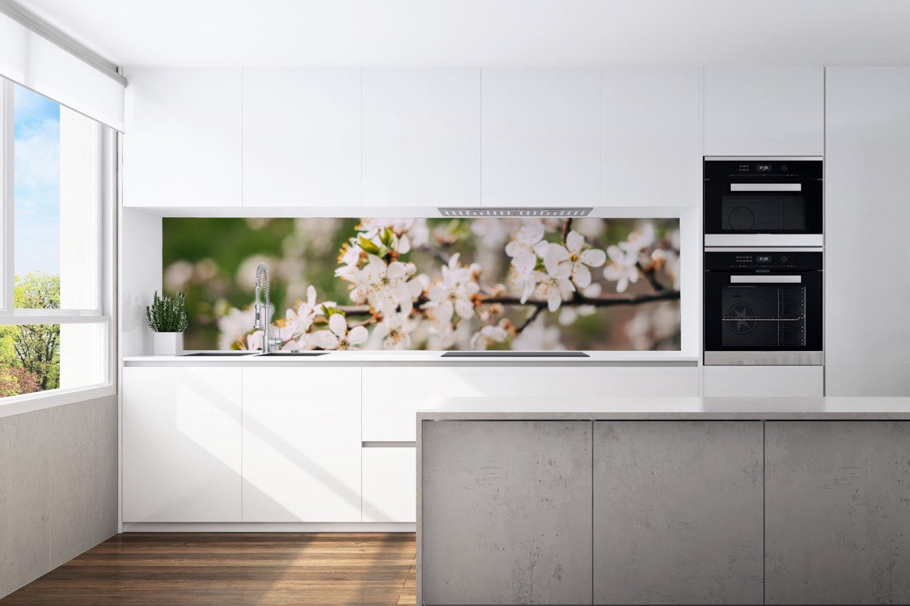 Kitchen back wall tree blossom 4 motif 0064