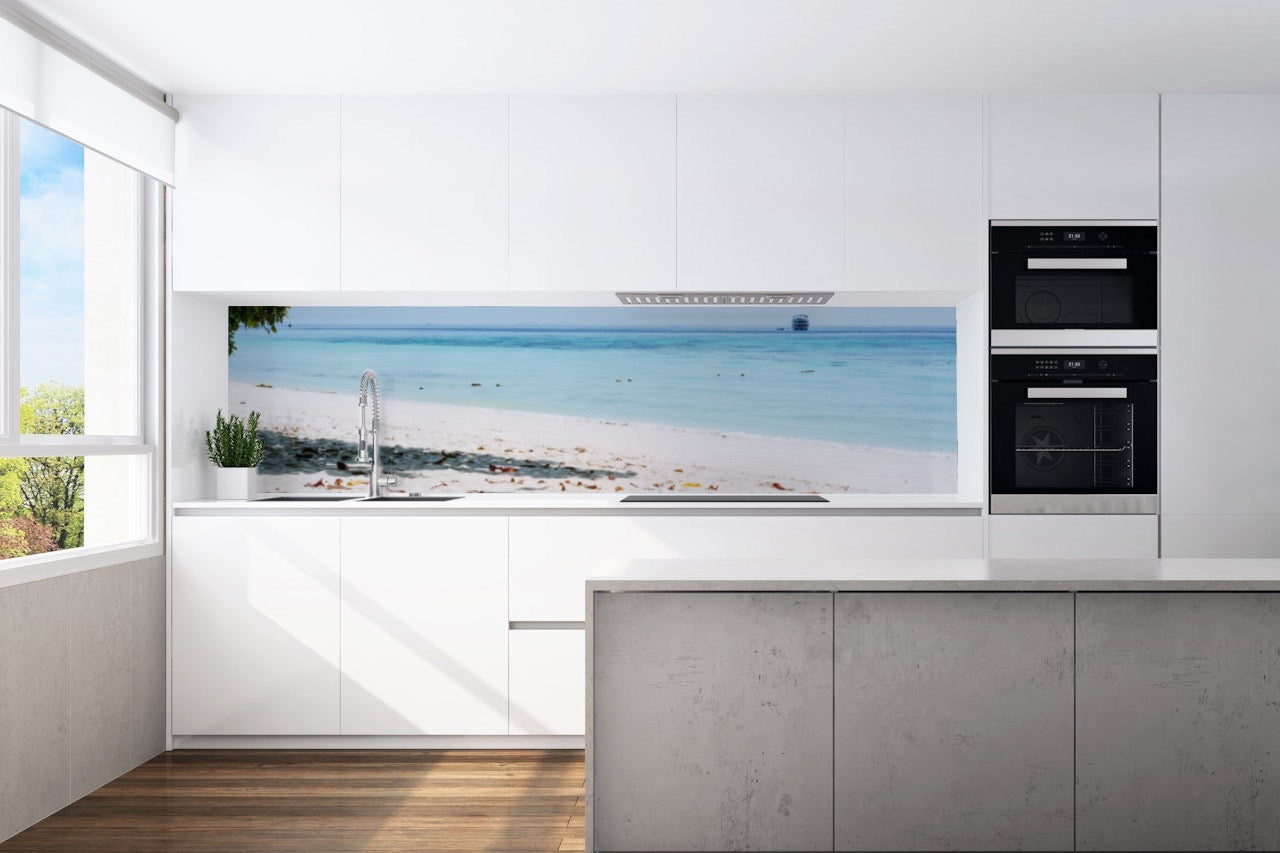 Kitchen back wall sandy beach 2 motif 0074