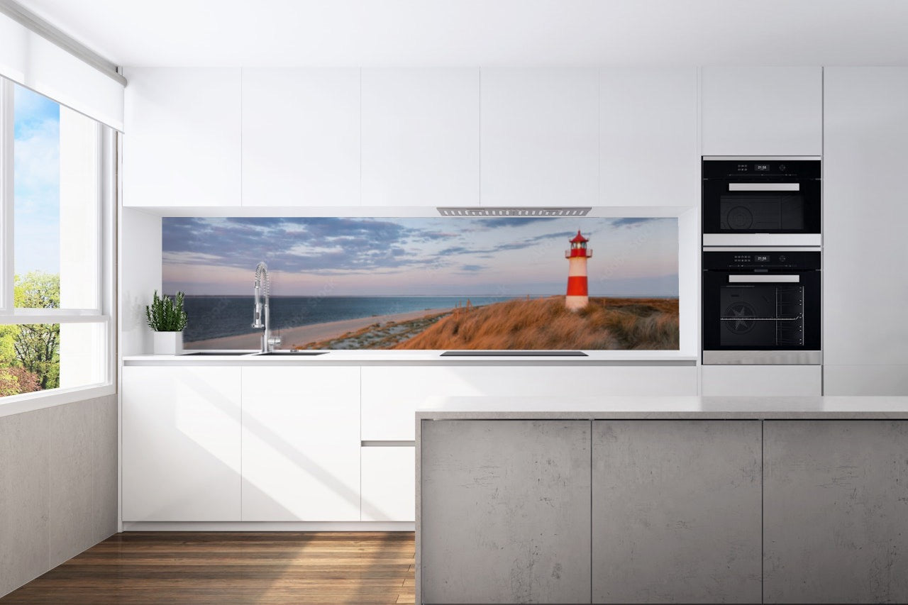 Kitchen back wall lighthouse 3 motif 0199