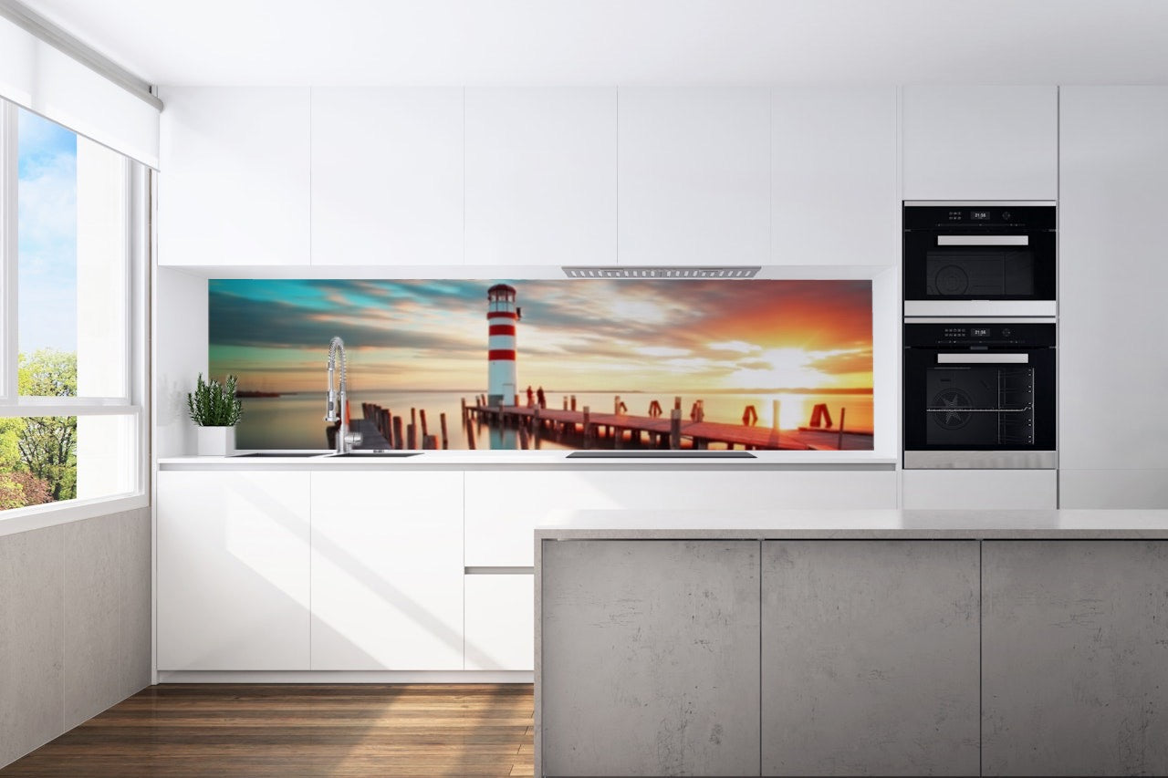 Kitchen back wall lighthouse 6 motif 0202