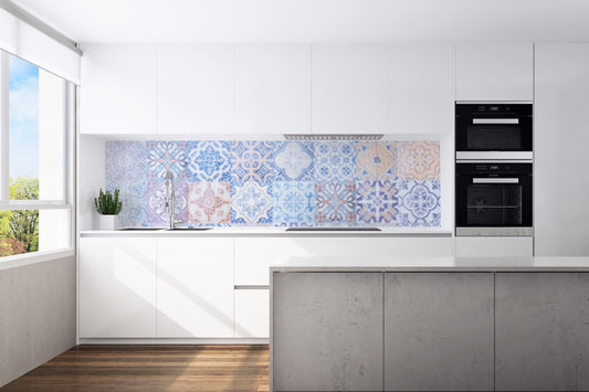 Kitchen back wall retro tiles 2 motif 0260