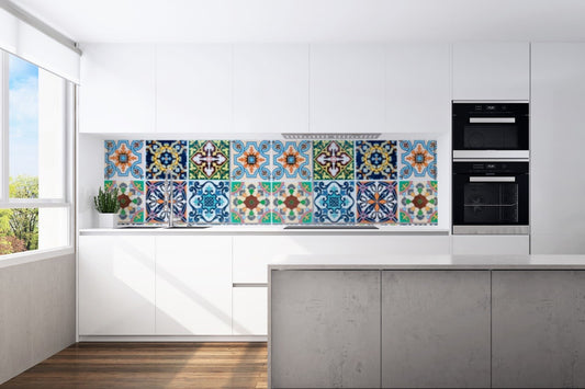 Kitchen back wall retro tiles 5 motif 0263