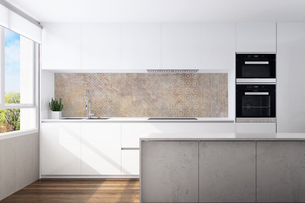 Kitchen back wall natural stone pattern 2 motif 0275