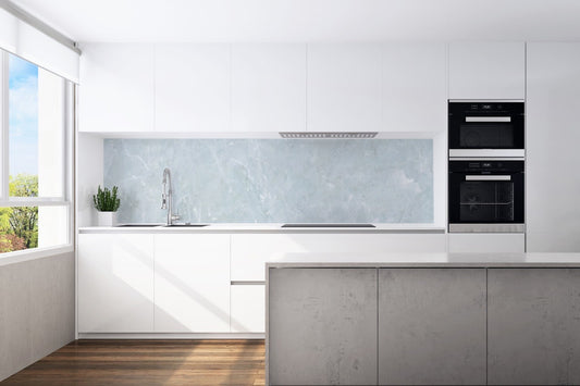 Kitchen back wall marble-stone motif 0355