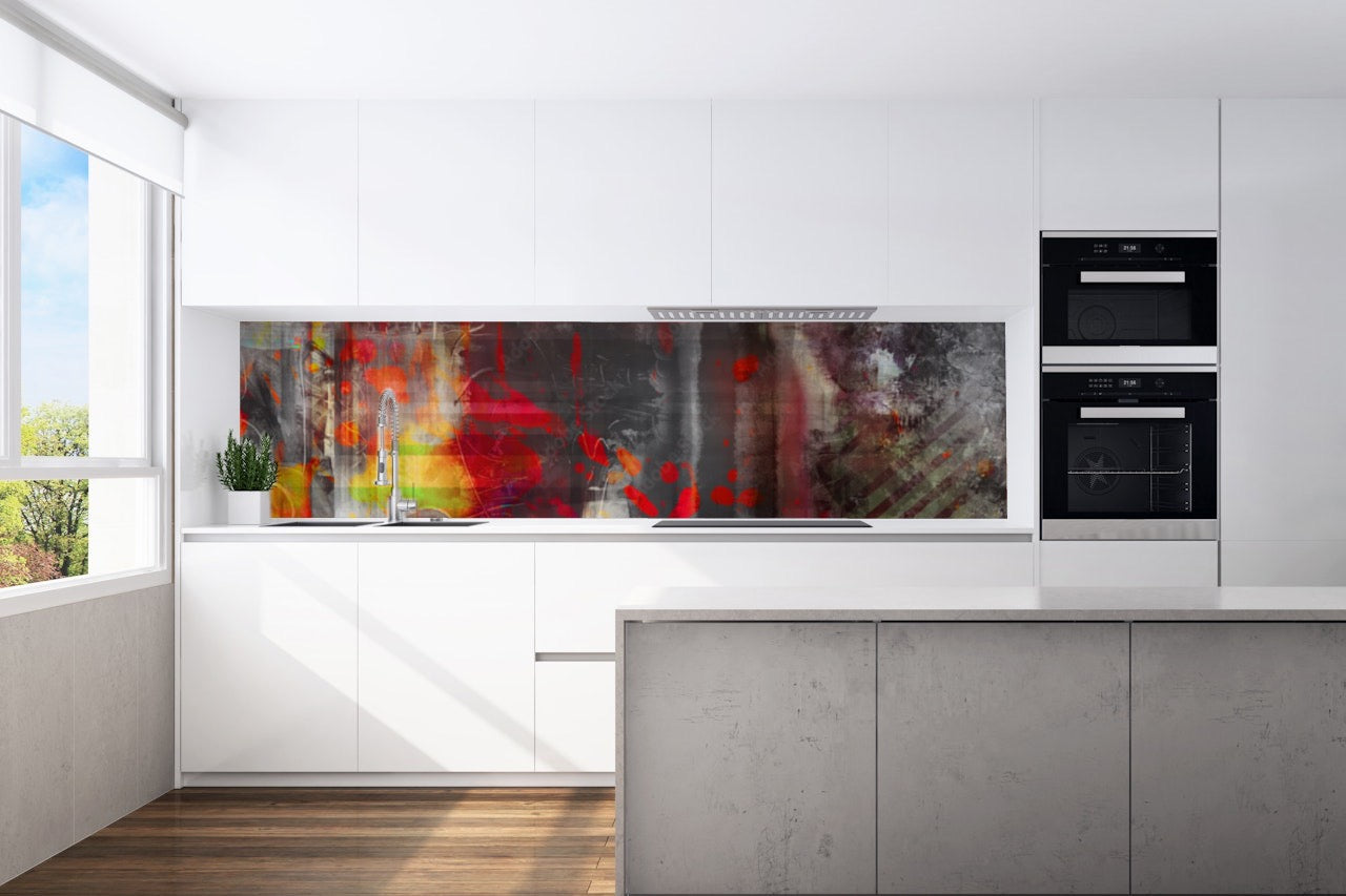 Kitchen back wall abstract 6 motif 0371