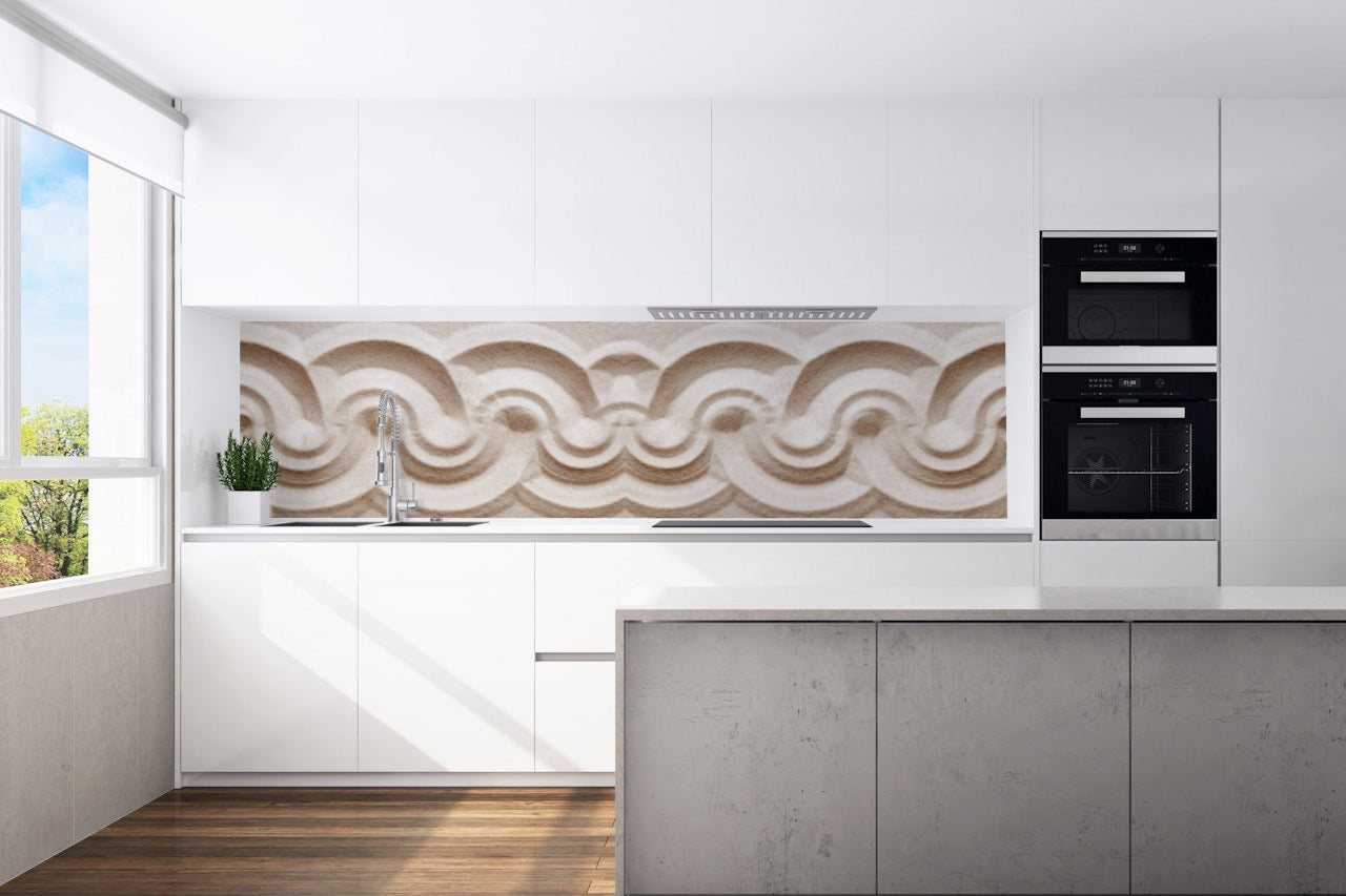 Kitchen back wall Zen garden 6 motif 0464